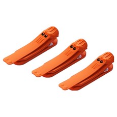 Gold Pang 矽膠書夾 橘色, 3入, 1個, 61 x 13 x 17 mm