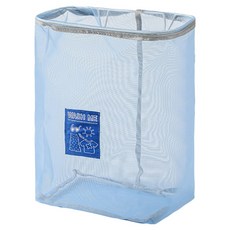 葉子小舖 壁掛式多功能洗衣籃, 藍色