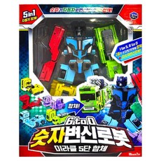 Miracle Toy 6to0 數字變形機器人, 1個, 混合顏色