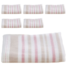 SHING LONG TEXTILE 台灣興隆毛巾 麥克紗布手帕巾, 顏色隨機, 6條