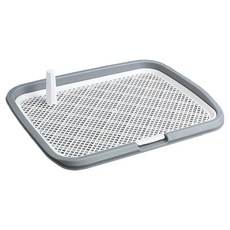 MrChuchu 狗狗高級可拆卸立柱網格便盆, 1個, 灰色