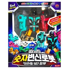 1to5 數字變形機器人, 1個, 混合顏色