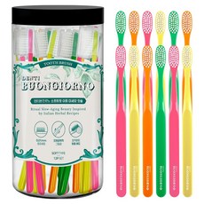 DENTI BUONGIORNO Soft Fit 雙重細軟毛牙刷 4款, 1套, 12入