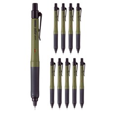 uni α-gel Switch自動鉛筆 M5-1009 深橄欖綠, 0.5mm, 10個
