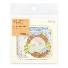 日本 MIDORI PCM標籤貼紙 82612 甜點, 12張, 1包