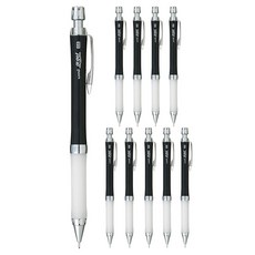 Uni 三菱 α-gel Slim自動鉛筆 M5-807 純黑色, 0.5mm, 10個