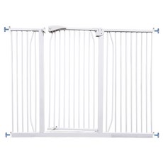 kiwObOri 貓用頂級加高安全門 7號, 1個, 白色