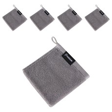 Songwol 松月 頂級飯店擦手巾, 灰色, 5個