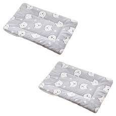 毛皇上 加厚保暖睡墊, 灰色小熊, 2個