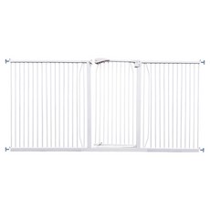 kiwObOri 貓用高級加高安全門 5號, 1個, 白色