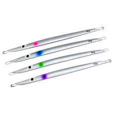 Zlenak 遠投長型鐵板路亞4件組, 4個, 粉紅色, 藍色, 綠色, 紫色, 80g