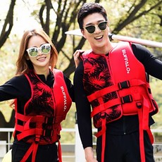 BUFFALO 潛水料救生衣 2入, 棕櫚紅, 棕櫚紅