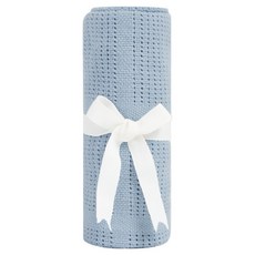 奇哥 純棉透氣洞洞毯, 冰山藍