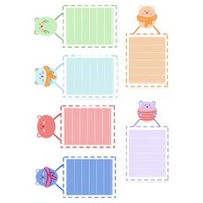 滿滿填充 整潔簡約便條紙2 便條板 6件組