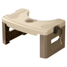 小麥購物 可折疊馬桶腳踏凳 L110, 卡其色