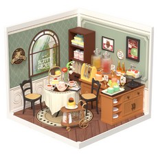 Robotime 甜蜜茶坊 微縮模型 DIY 套組 DW011, 1個, 混合色