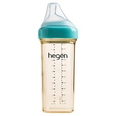 hegen x Selina 聯名款 PPSU多功能寬口奶瓶, 誕藍, 330ml, 1個