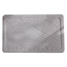 小麥購物 吸水防滑地墊 L120, 灰色, 1個