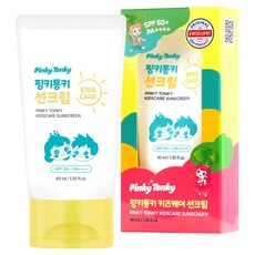Pinky Tonky 兒童護理無機防曬乳 SPF50+ PA++++, 1個, 40ml