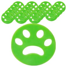 毛髮清潔洗衣球 圓形 7.8cm 15g, 綠色, 20個