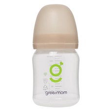 greenmom Basic PP 寬口奶瓶, 1個, 沙米色, 180ml