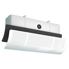 Theia 舒適防風冷氣擋風板 清新白 含濾網, 1個, 單一商品