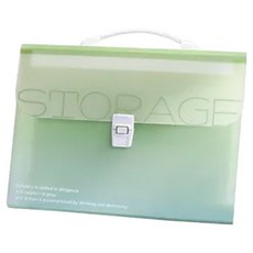 아트조이 버클 아코디언 13칸 그라데이션 파일 폴더, 그린, 1개