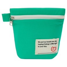 세맘스 보온보냉 양면방수 신호등 파우치, 그린