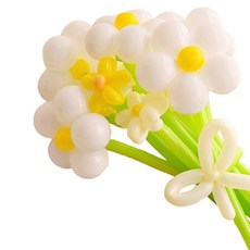 DIY 花朵氣球製作 + 手動打氣筒組合 芒果黃, 1套, 混合顏色