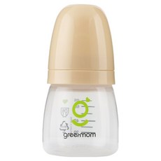 greenmom PP 纖巧型無奶嘴奶瓶, 1個, 60ml, 莉莉米色