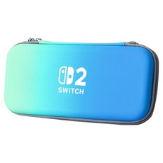 HOHOO Lunic Nintendo Switch 2 輕薄保護殼 收納包, 1個, 藍綠色, 單一商品