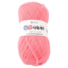 연일섬유 웰빙 샤워세미 뜨개실, 23 피치핑크, 1개