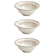 陶瓷小碗, 3個, 綠色滾邊