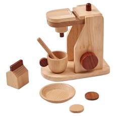 EINBAUM 原木膠囊咖啡機咖啡廳遊戲組, 1套, 天然木色