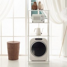 鯨魚傢俱 鯊魚乾衣機層架, 4層, 白色 + 白色