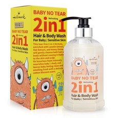 Hallmark 怪獸2in1洗髮沐浴溫和呵護泡泡露 棉花香 600ml, 1瓶