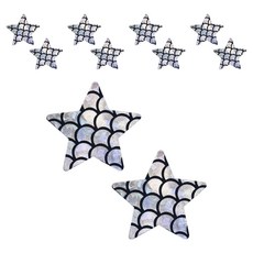 Kelbon特別圖案胸貼 銀色星星 光澤, 10個