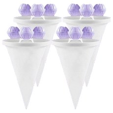 AndYou 直立式洗衣機專用棉絮過濾網, 紫色, 4個