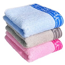 LIFE 來福牌 星座物語毛巾3件組 精梳棉面巾 台灣製造, 1組, 混和顏色