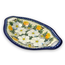 KALICH 波蘭陶 閒適優雅系列 雙耳橢圓烤盤, 1個