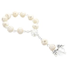 Baide 簡約念珠手鍊, 1個, 銀色翅膀
