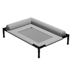 可拆洗寵物行軍床 網格透氣款, 1個, 灰色