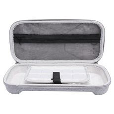 SPACE SHIELD Nintendo Switch 2兼容邊框硬殼EVA攜帶式手提包收納保管硬質收納包, 灰色, 1個, 單品