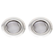 Apnalchangchang 廚房水槽不鏽鋼排水口細密濾網 11cm, 銀色, 2個