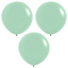 셈퍼텍스 풍선 60cm, 파스텔더스크 그린티, 3개