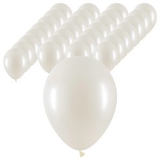 셈퍼텍스 풍선 13cm, 실크 오이스터 화이트, 100개
