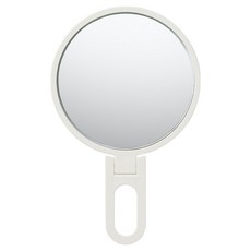 MUJI 無印良品 聚苯乙烯可折附把手鏡 L(189 x 120 x 6mm), 白色