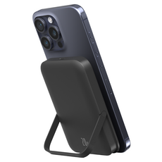 굿밸류 포터블 스탠드 고속 무선충전 맥세이프 보조베터리 10000mAh C타입, 블랙, WS-T159P