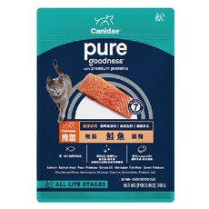 CANIDAE 良善 全齡貓 純淨無穀系列貓糧 鮭魚, 1包, 300g