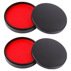 生活智慧 印章式印泥, 2個, 紅色